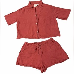 Rachel Zoe 100% Cotton Loungewear Set Size S